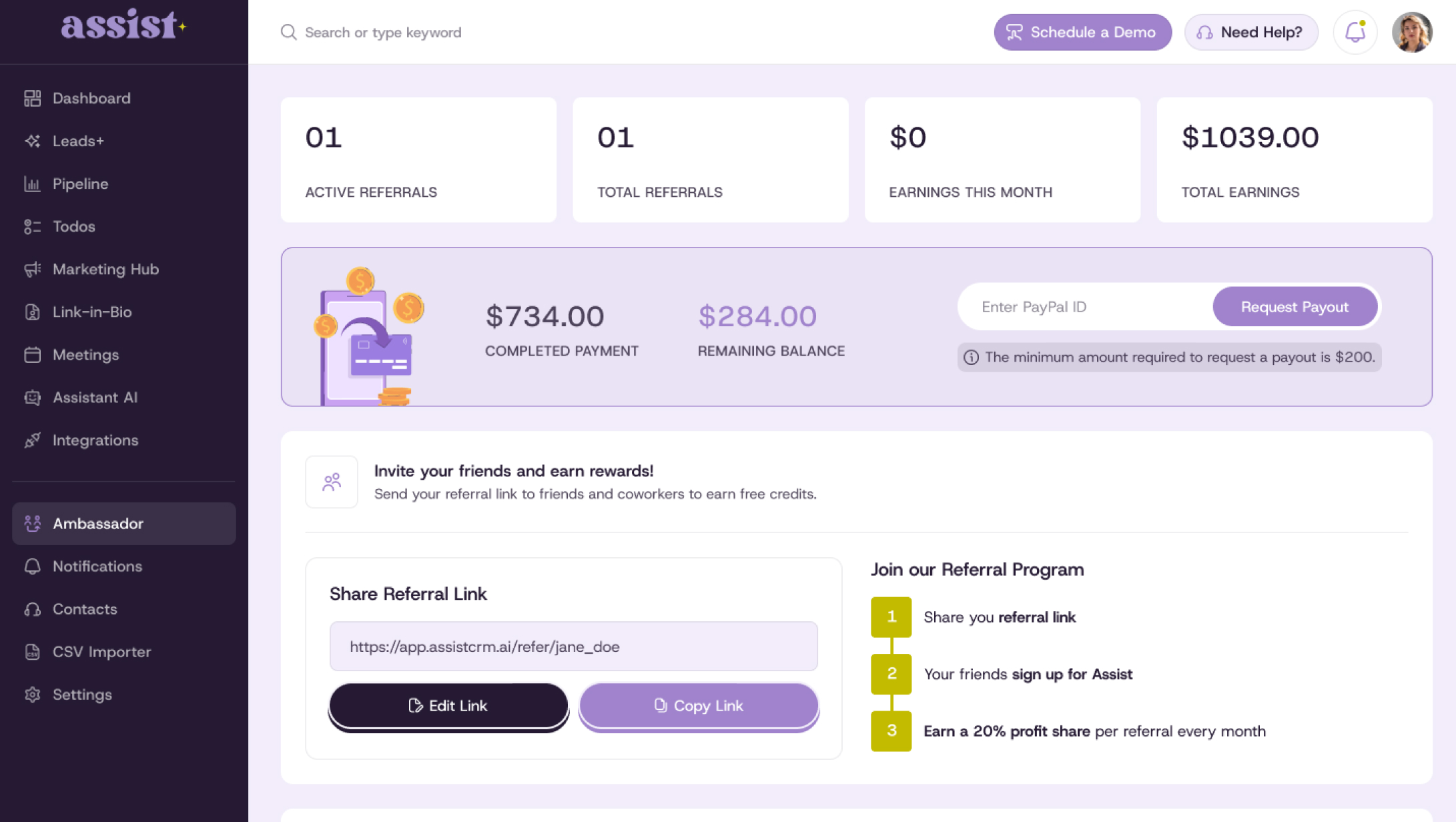 earn 20% monthly profit share updated